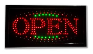 Светодиодная табличка «Open» (СТ004)
