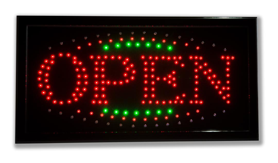 Светодиодная табличка «Open» (СТ004)