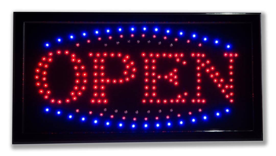 Светодиодная табличка «Open» (СТ004)