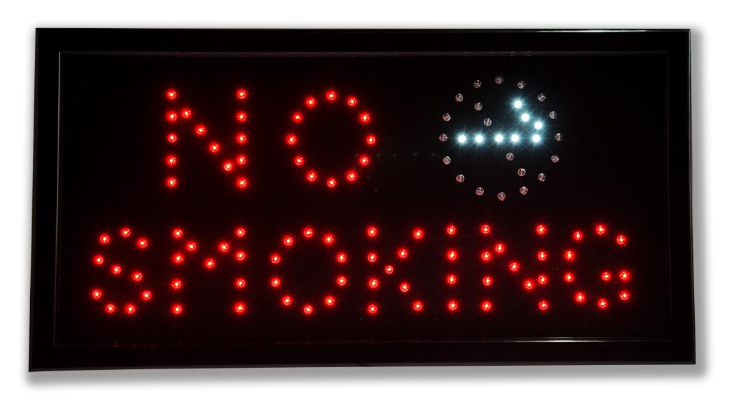 Светодиодная табличка «No smoking» (СТ008)