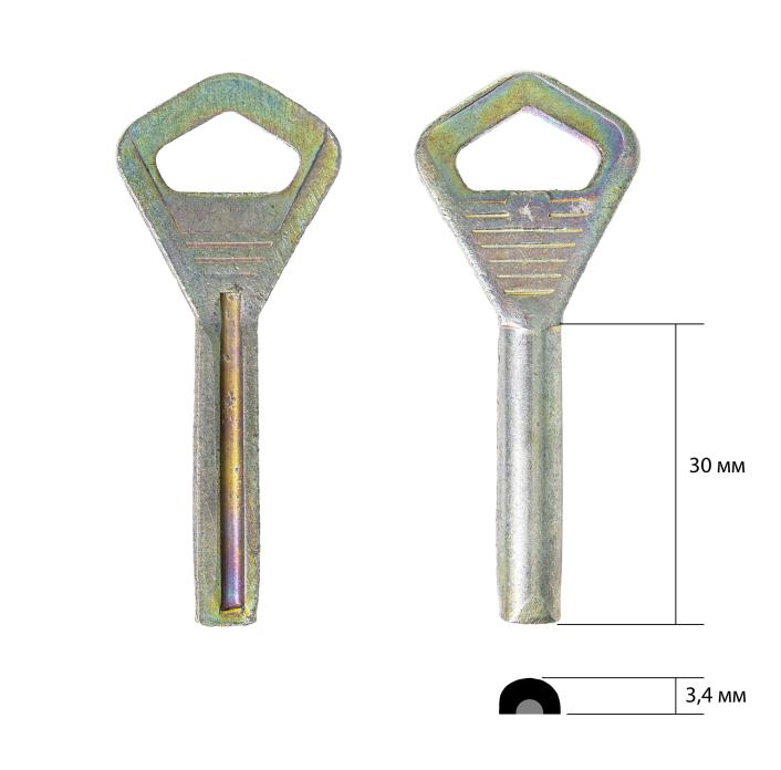 Финка полукруглого типа с пазом