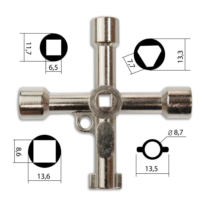 Ключ ж/д проводника Крестовина