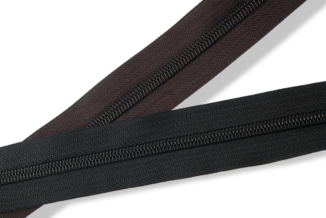 Молния обувная черная