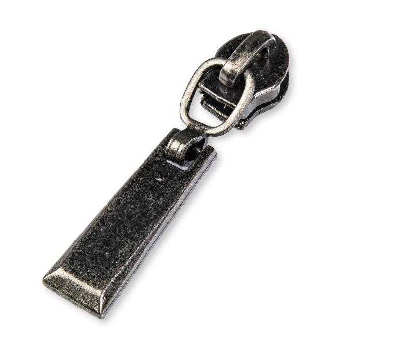 Бегунок для молнии №3 спираль без стопора декоративный