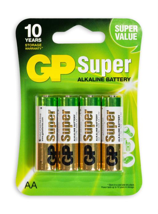 Батарейка GP AA LR6 BL4
