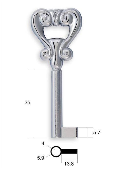 Заготовка ключа для мебели №24