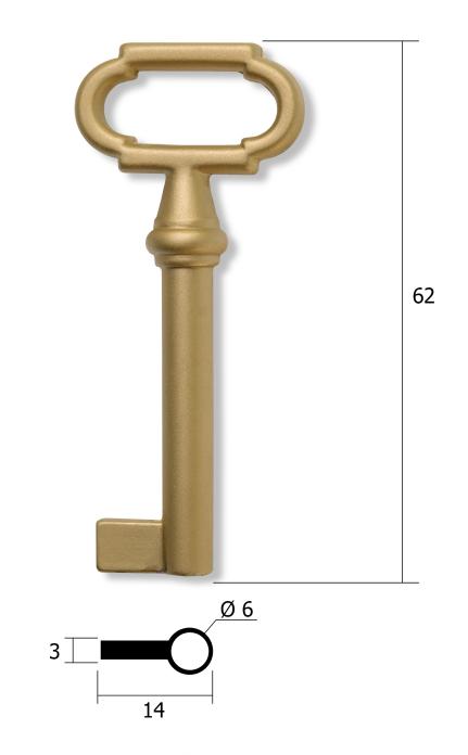 Заготовка ключа для мебели №5