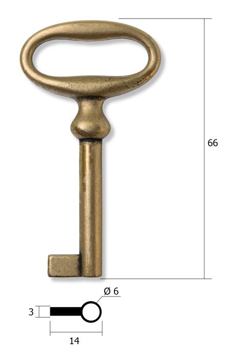 Заготовка ключа для мебели №7