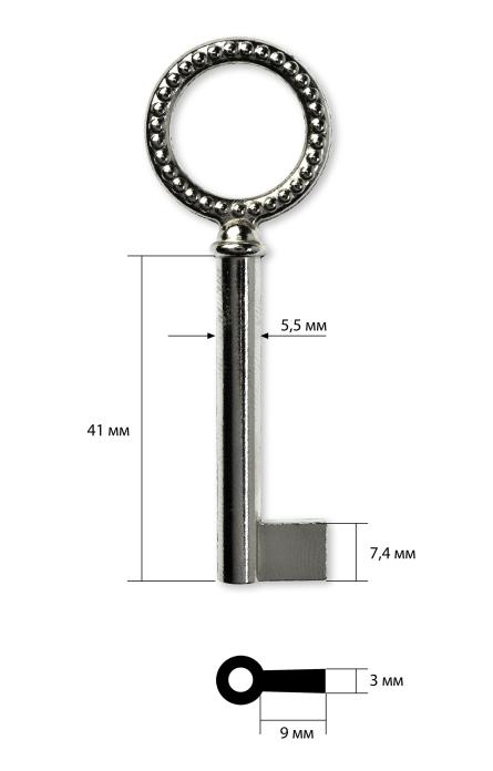 Заготовка ключа для мебели №15